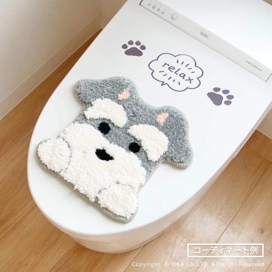 オカ トイレマットセット 5点 (約55×60cm) ファンディット アニマル