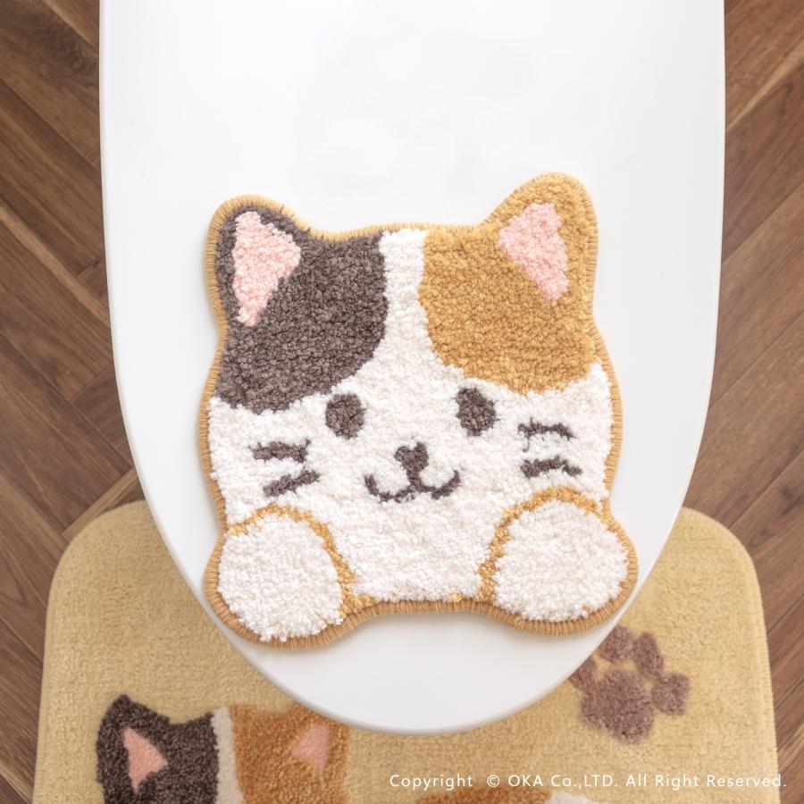 オカ トイレマットセット 5点 (約55×60cm) ファンディット アニマル