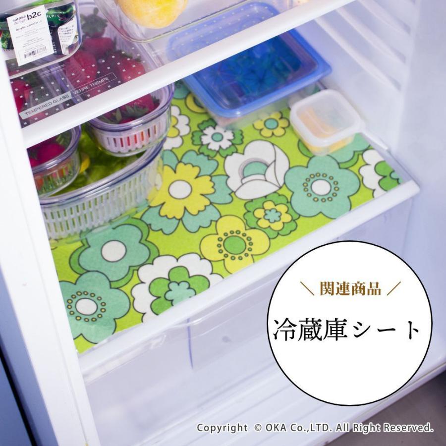 食器棚シート レトロ ずれない ルアンス 約30×120cm 食器棚 シート 3枚組 お しゃれ 花 抗菌 防臭 切れる 洗濯 昭和レトロ雑貨 洗える 洗濯可 オカ｜m-rug｜14