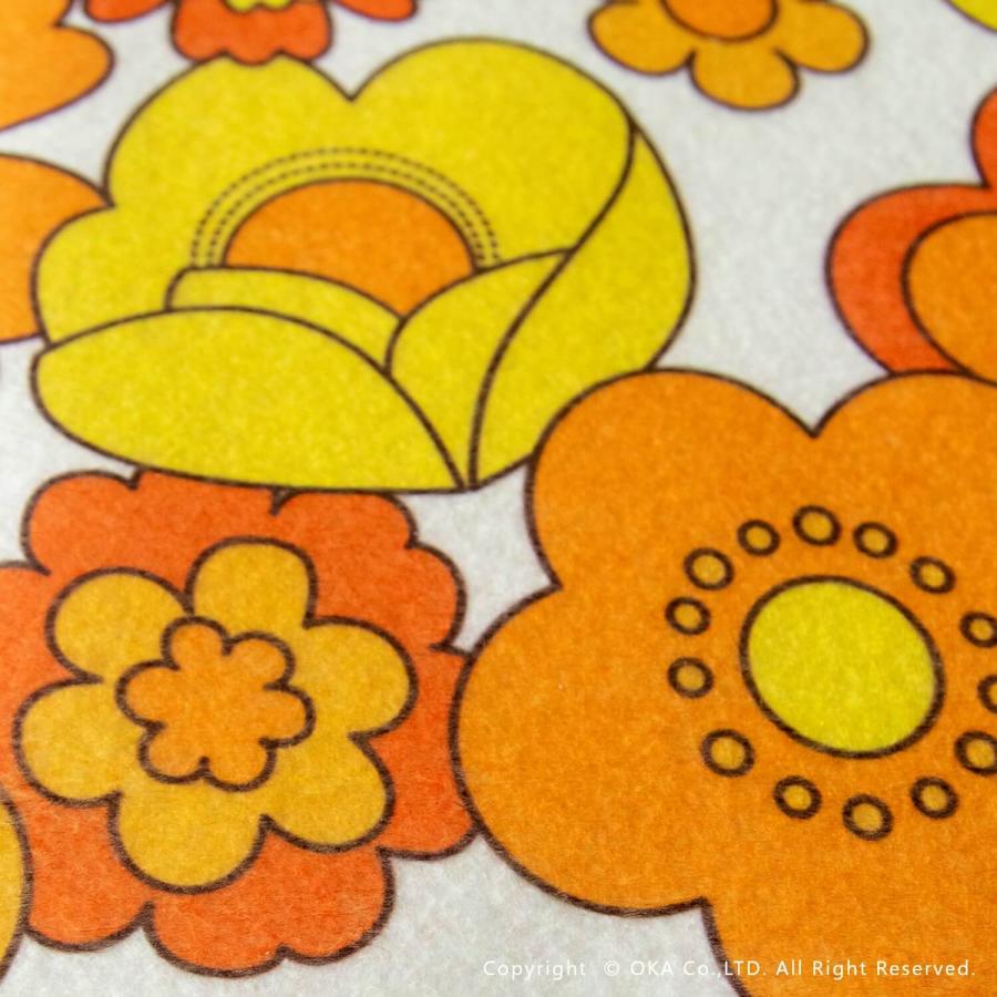 オカ 冷蔵庫シート レトロ ずれない ルアンス 約30×45cm 冷蔵庫 シート