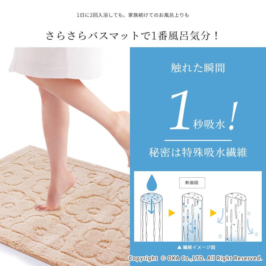 乾度良好 バスマット 2枚セット 福袋 2026 洗える 吸水 速乾 レトロ