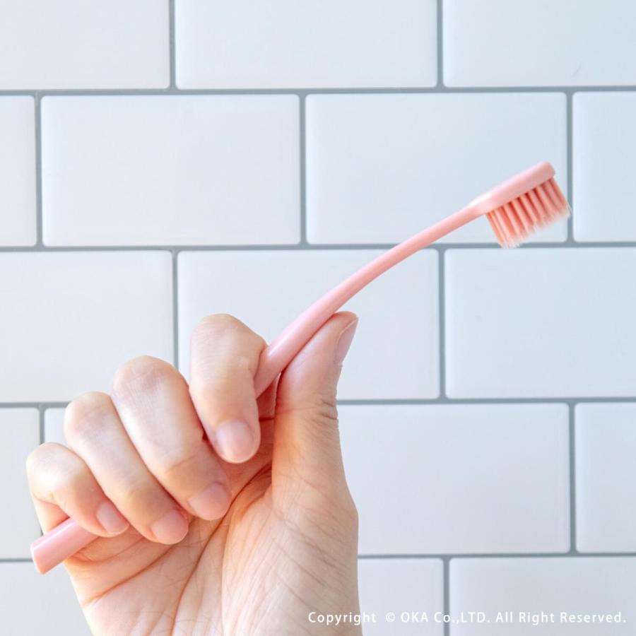 歯ブラシ セット ハブラシ まとめ割 4本セット 奥歯のウラに届く穴あき