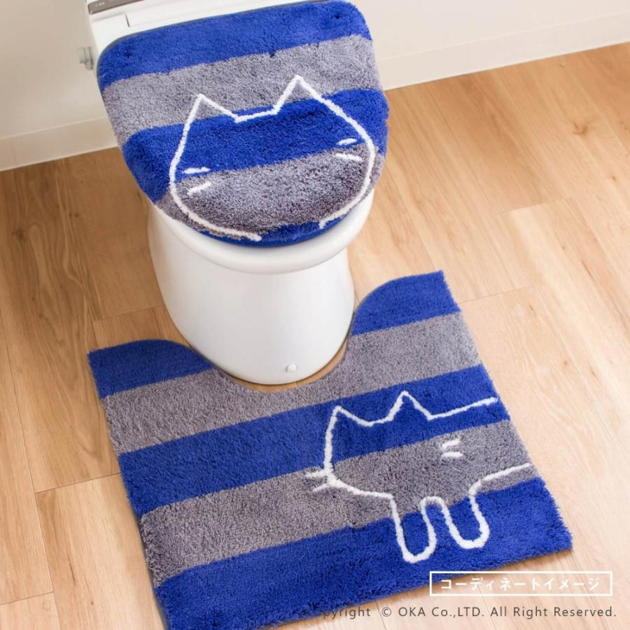 トイレマットセット 3点 約60×60cm うちねこ トイレマット+ドレニモ