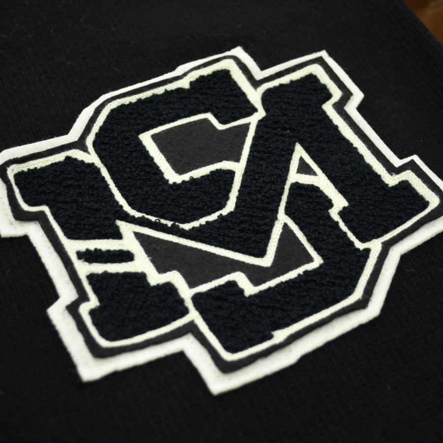 Pherrow's（フェローズ） レタードカーディガン ブラック : メンズ