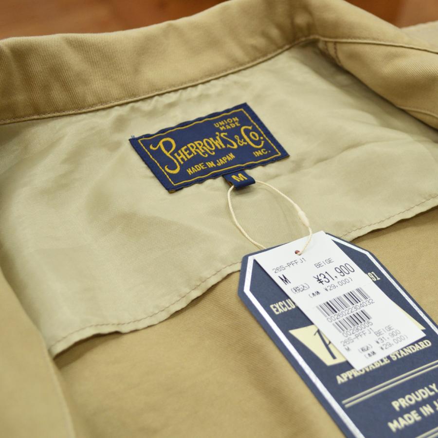 Pherrow's（フェローズ） ワークジャケット 26S-PFFJ1-P BEIGE