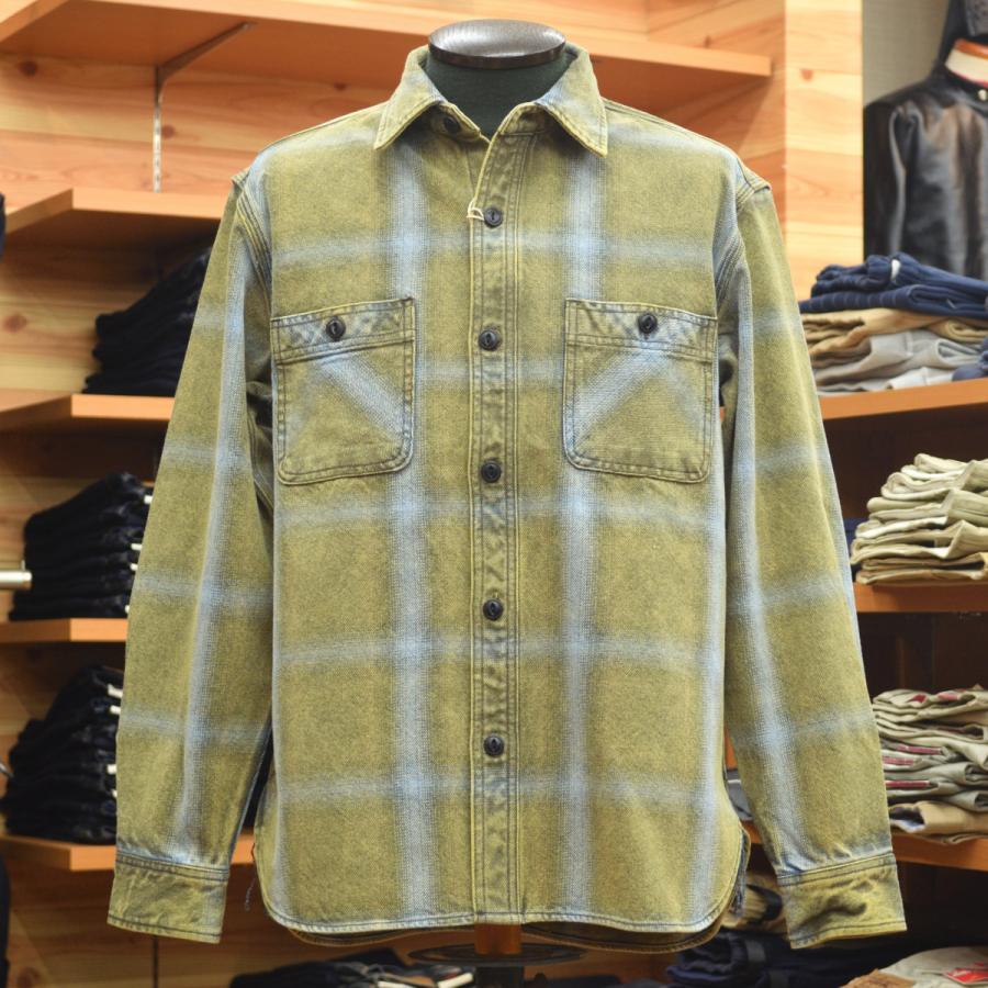 HOUSTON（ヒューストン） VINTAGE OMBRE CHECK VIYELLA SHIRT 41252 BR