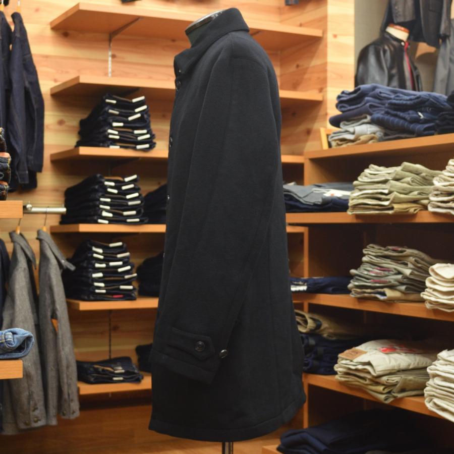 シンプル定番アウター ウールビーバーステンカラーコート メンズM黒 新品未使用 ステンカラーコート／ビーバー／ウールブレンド／無地 | SUIT SQUARE