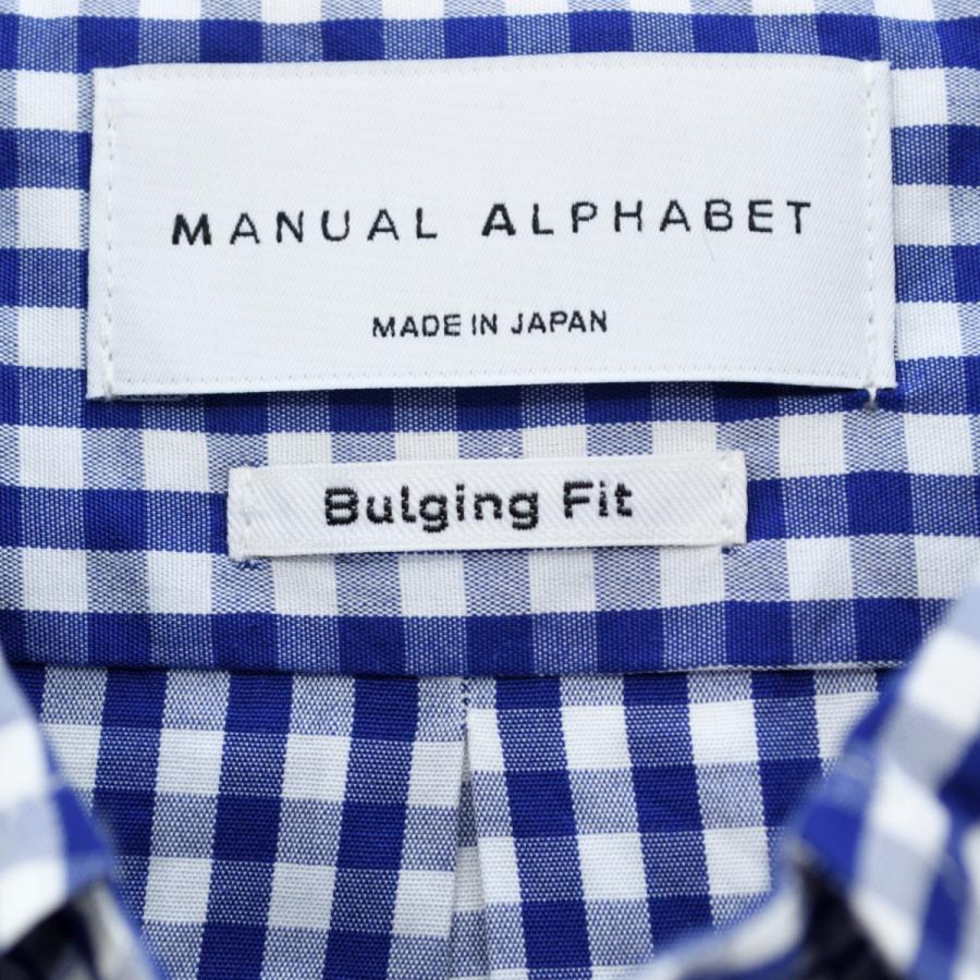 Manual Alphabet(マニュアルアルファベット) 100/2 GINGHAM BD SHT Bulging Fit (ゆったり