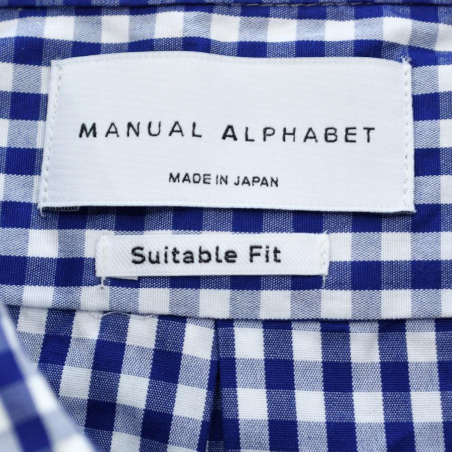 MANUAL ALPHABET（マニュアルアルファベット） 100/2 GINGHAM BD SHT
