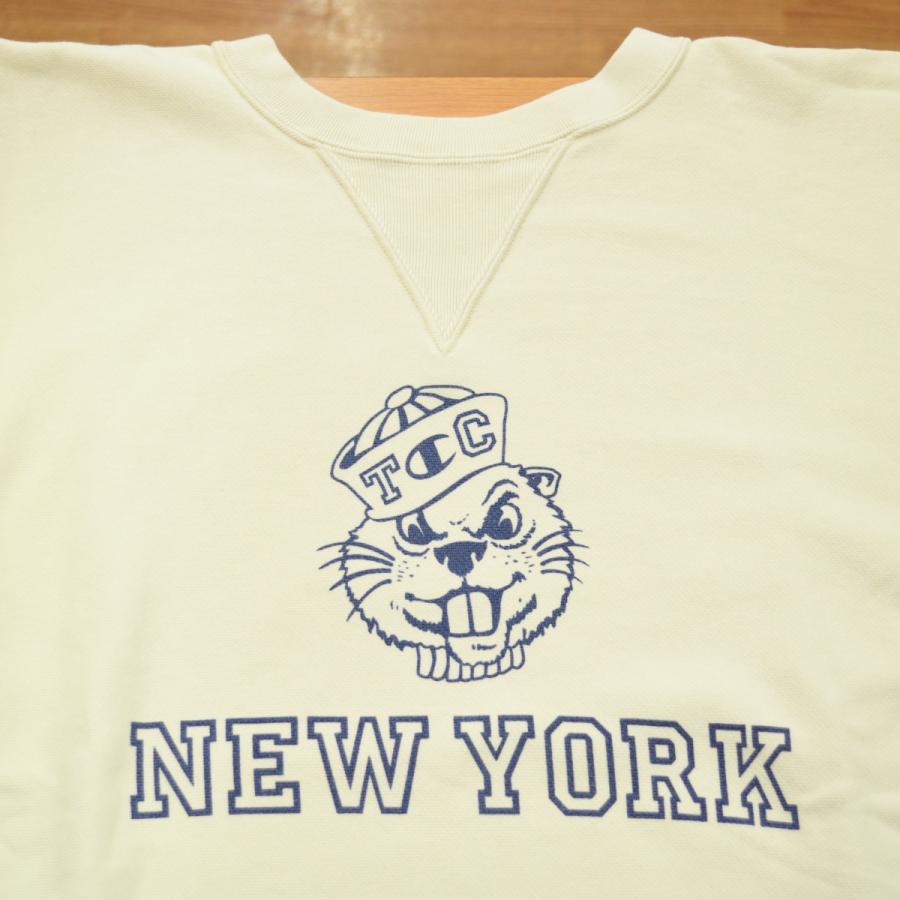 新品 Championチャンピオン リバースウィーブ C3B013 クリーム M Champion (チャンピオン) リバースウィーブ クルーネック