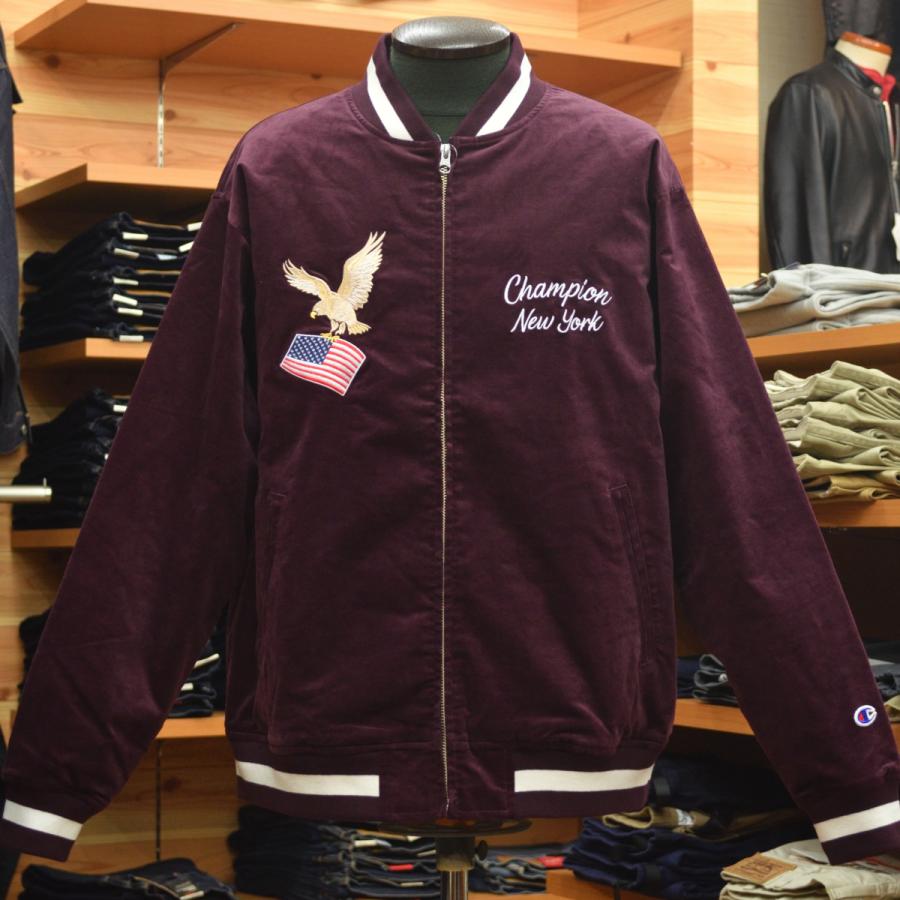 Champion（チャンピオン） ZIP JACKET C3-C608 WINE : メンズショップ