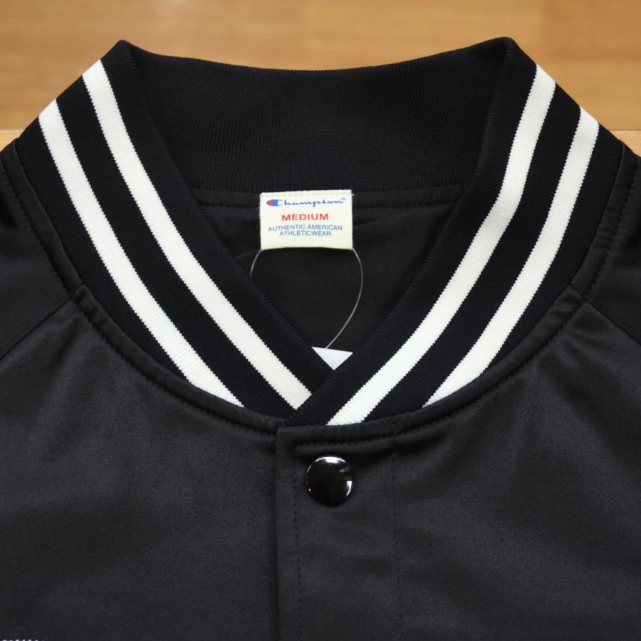Champion（チャンピオン） BASEBALL JACKET C3-C610 BLACK : メンズ