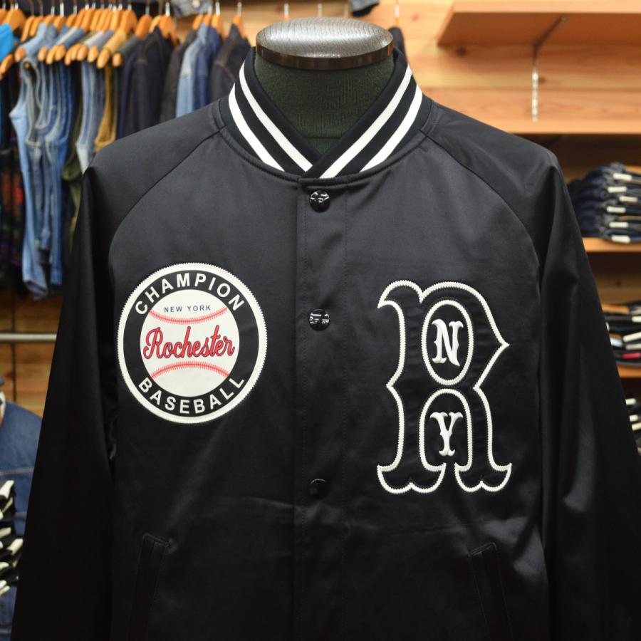 Champion（チャンピオン） BASEBALL JACKET C3-C610 BLACK : メンズ