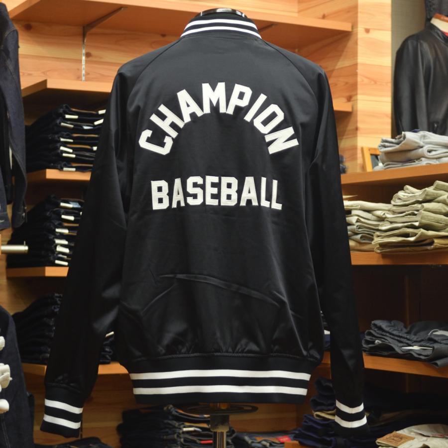 Champion（チャンピオン） BASEBALL JACKET C3-C610 BLACK : メンズ