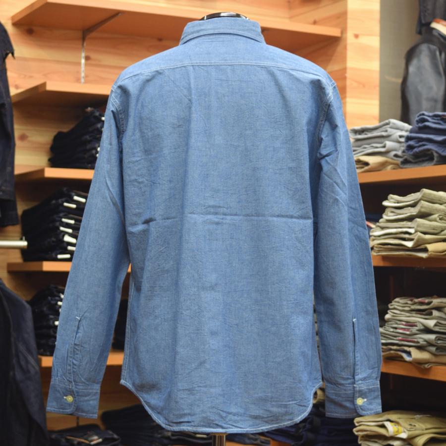 CAMCO（カムコ） CHAMBRAY L/S シャンブレー ワークシャツ A-BLUE