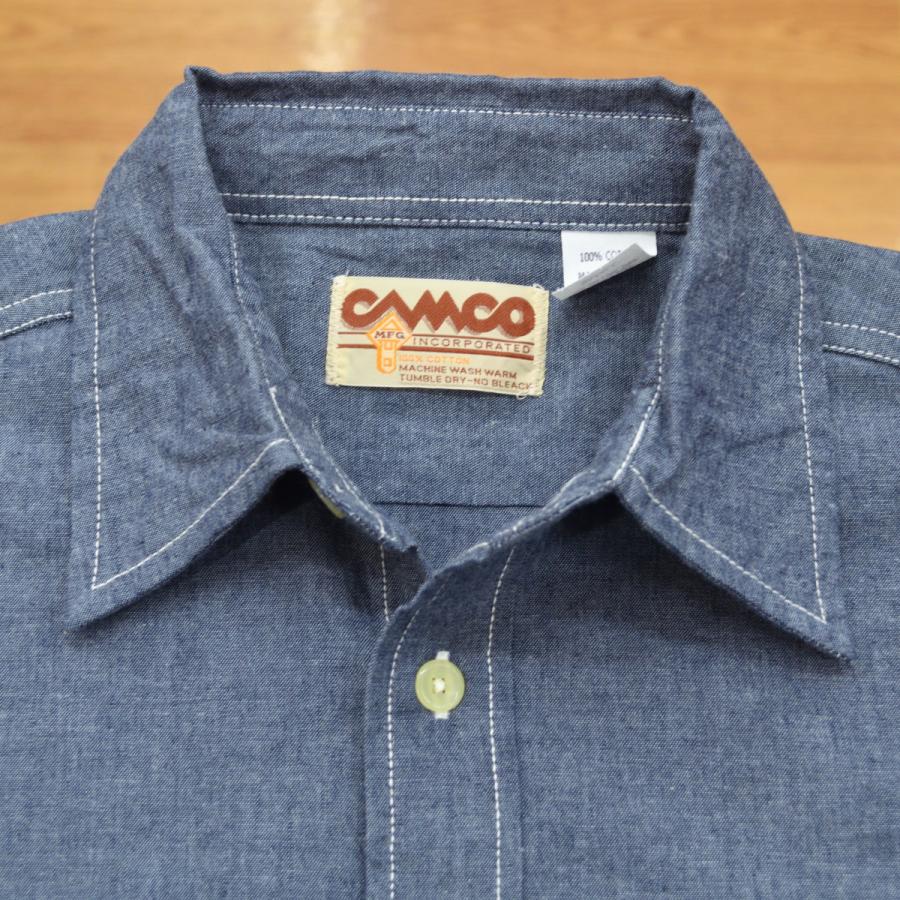 CAMCO（カムコ） CHAMBRAY L/S シャンブレー ワークシャツ B-NAVY