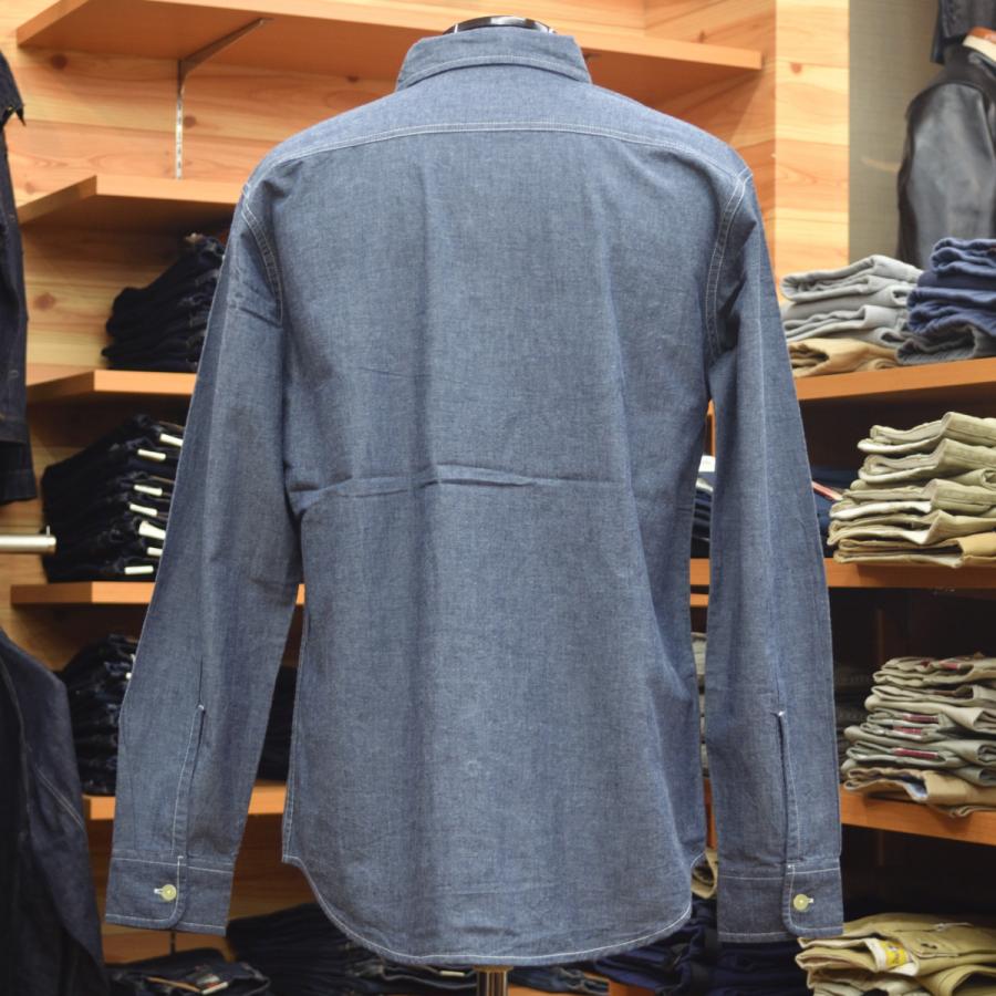 CAMCO（カムコ） CHAMBRAY L/S シャンブレー ワークシャツ B-NAVY