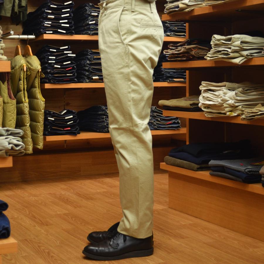 FOB FACTORY ベージュ チノパン F0444 Size L FOBファクトリー [F0444] ナローフュージョントラウザー