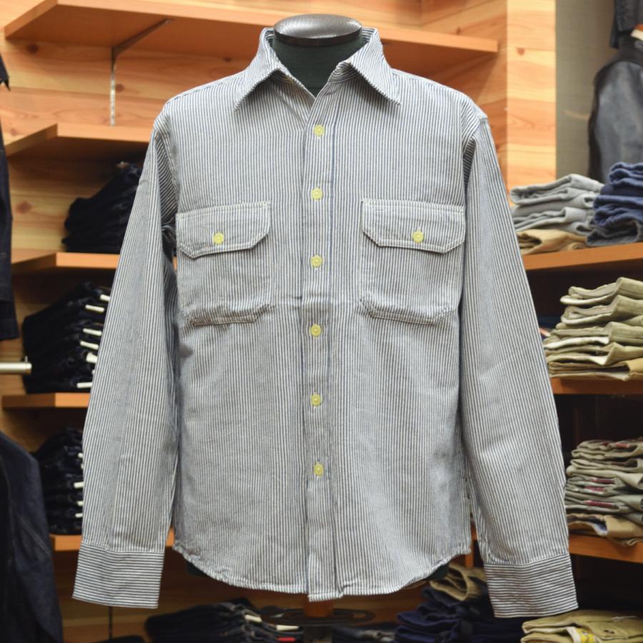 CAMCO（カムコ） HICKORY L/S ヒッコリーストライプ ワークシャツ BLUE