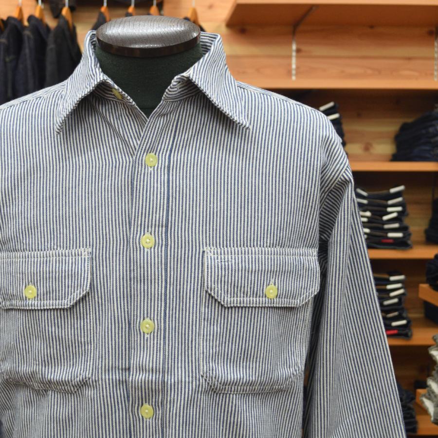 CAMCO（カムコ） HICKORY L/S ヒッコリーストライプ ワークシャツ BLUE