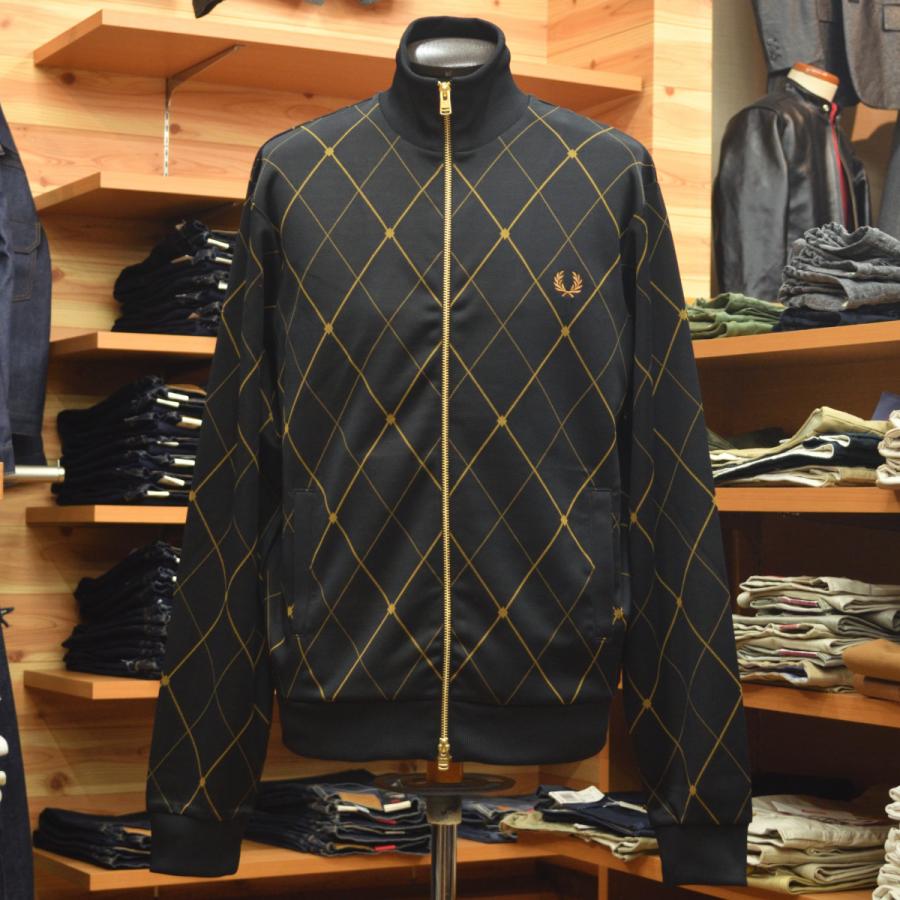FRED PERRY（フレッドペリー） Argyle Track Jacket J2332 102 BLACK