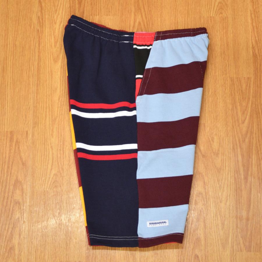 BARBARIAN ボーダー ショートパンツ ネイビー M Barbarian（バーバリアン） 12オンス WILD ONES SHORTS L-1 : メンズ