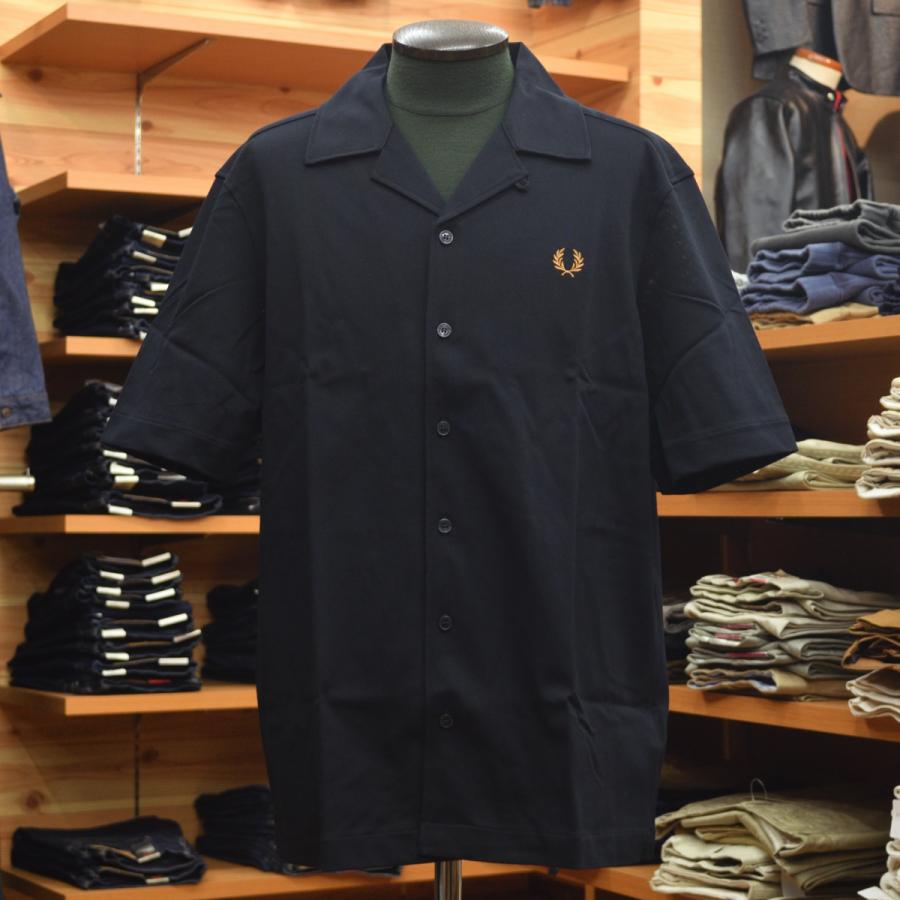 FRED PERRY（フレッドペリー） Compress Mesh Revere Collar Shirt