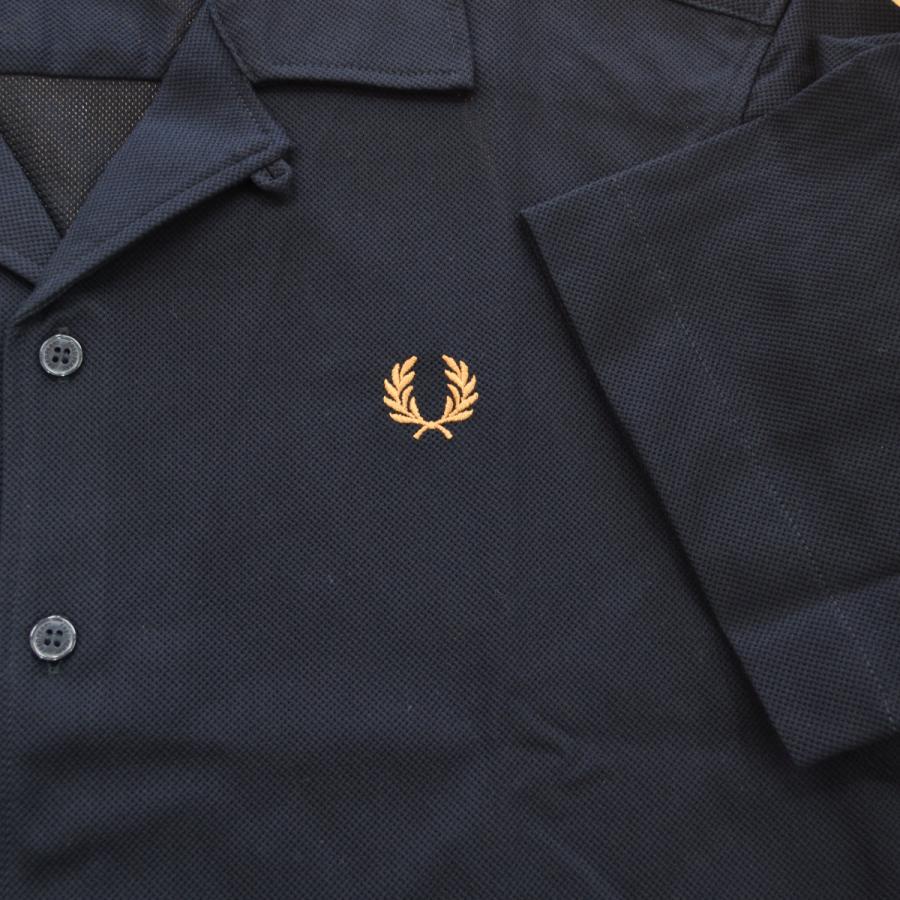 FRED PERRY（フレッドペリー） Compress Mesh Revere Collar Shirt