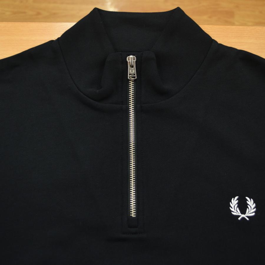 FRED PERRY（フレッドペリー） Half Zip Sweatshirt M3574 102 BLACK 