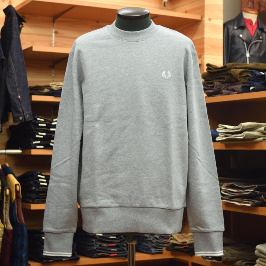 FREDPERRY (フレッドペリー) Crew Neck Sweatshirt M7535 420 STEEL