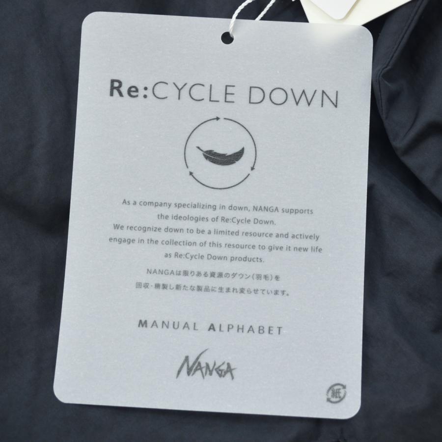 NANGA×MANUAL ALPHABET (ナンガ×マニュアルアルファベット) BOROUGH MID DOWN JACKET STEALTH BLACKの画像