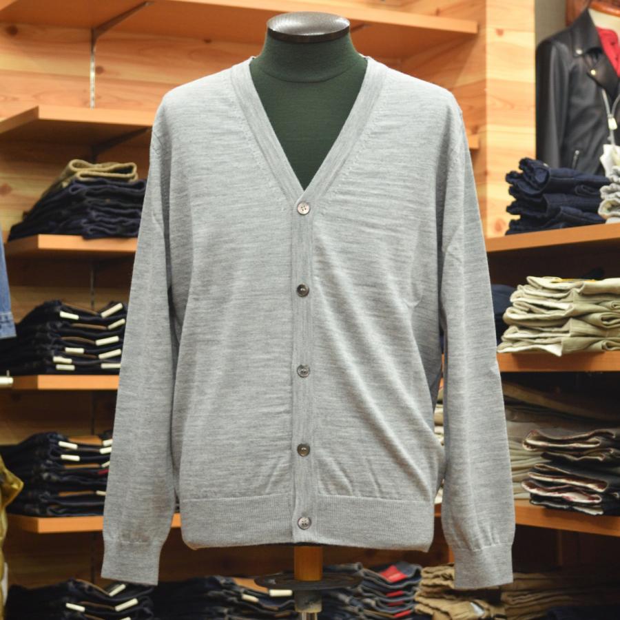 MOONCASTLE（ムーンキャッスル） WOOL CARDIGAN MC4 ライトグレー