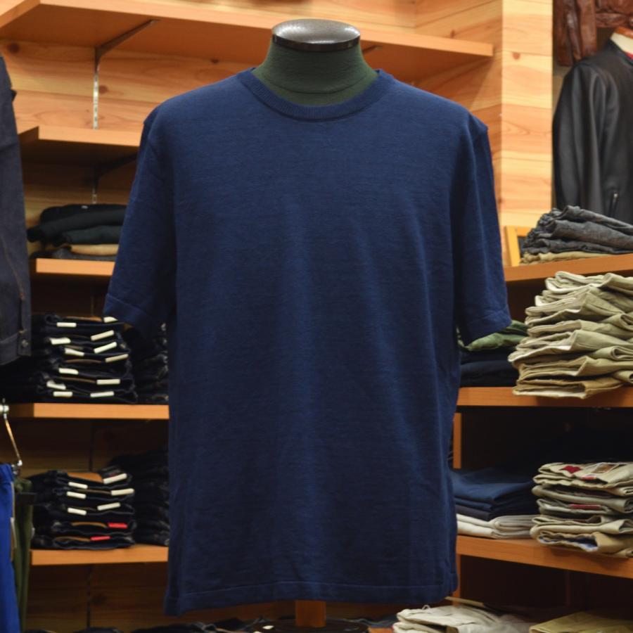 MOONCASTLE (ムーンキャッスル) MC60 LINEN CREWNECK ネイビー