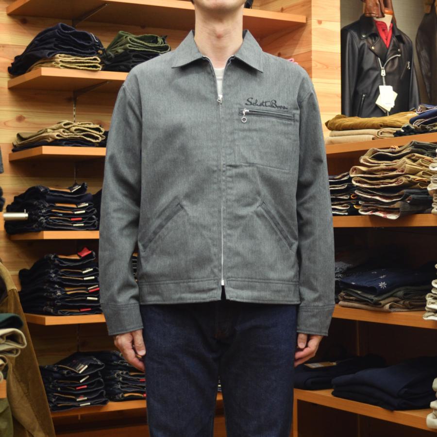 Schott N.Y.C (ショット) TC WORK JACKET グレー : メンズ