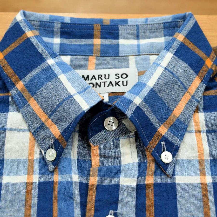 02年製OLD NAVY 半袖シャツ マドラスチェック ボックス 紺色 A184 02年製OLD NAVY 半袖シャツ マドラスチェック ボックス 紺色 A184