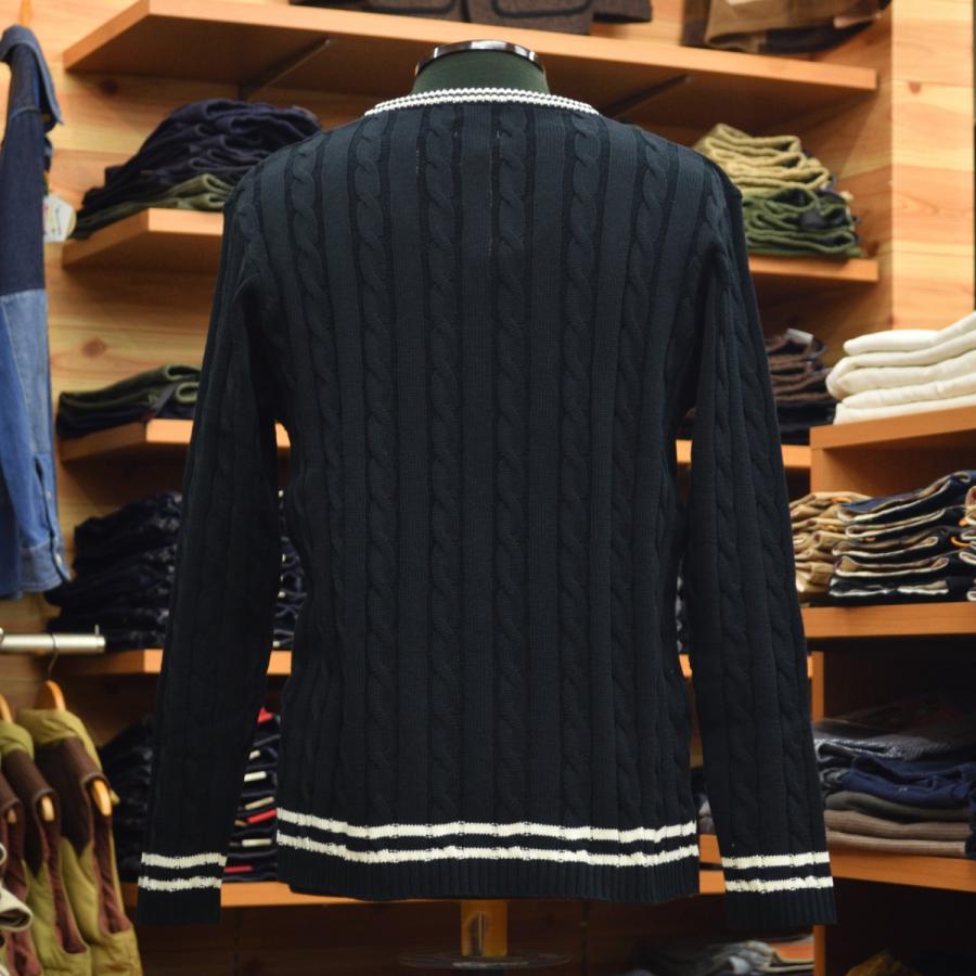 【新品】gim ダークブルー　コットンセーターMサイズ　メンズ 新品】gim ダークブルーコットンセーターMサイズメンズ
