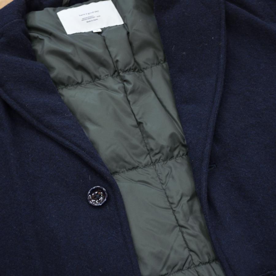 HAVE A GOOD DAY（ハブアグッドデイ） ダウンコート ネイビー : メンズ