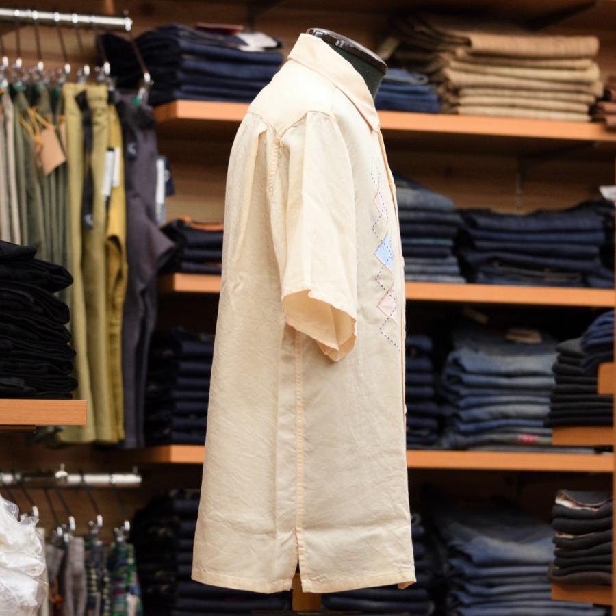 King Louie (キングルイ) アーガイル柄ボウリングシャツ KL35087 オフ