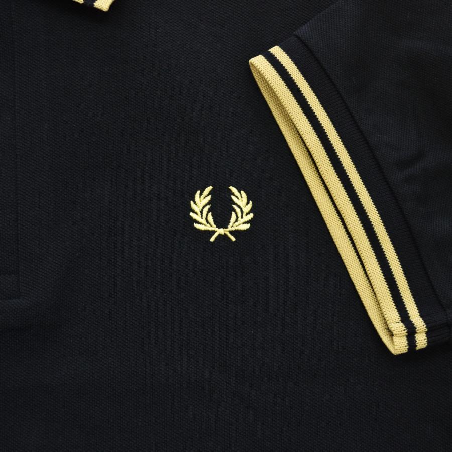 FRED PERRY フレッドペリー ポロシャツ M12 黒金 38 FRED PERRY（フレッドペリー） 半袖 ポロシャツ The Fred Perry Shirt