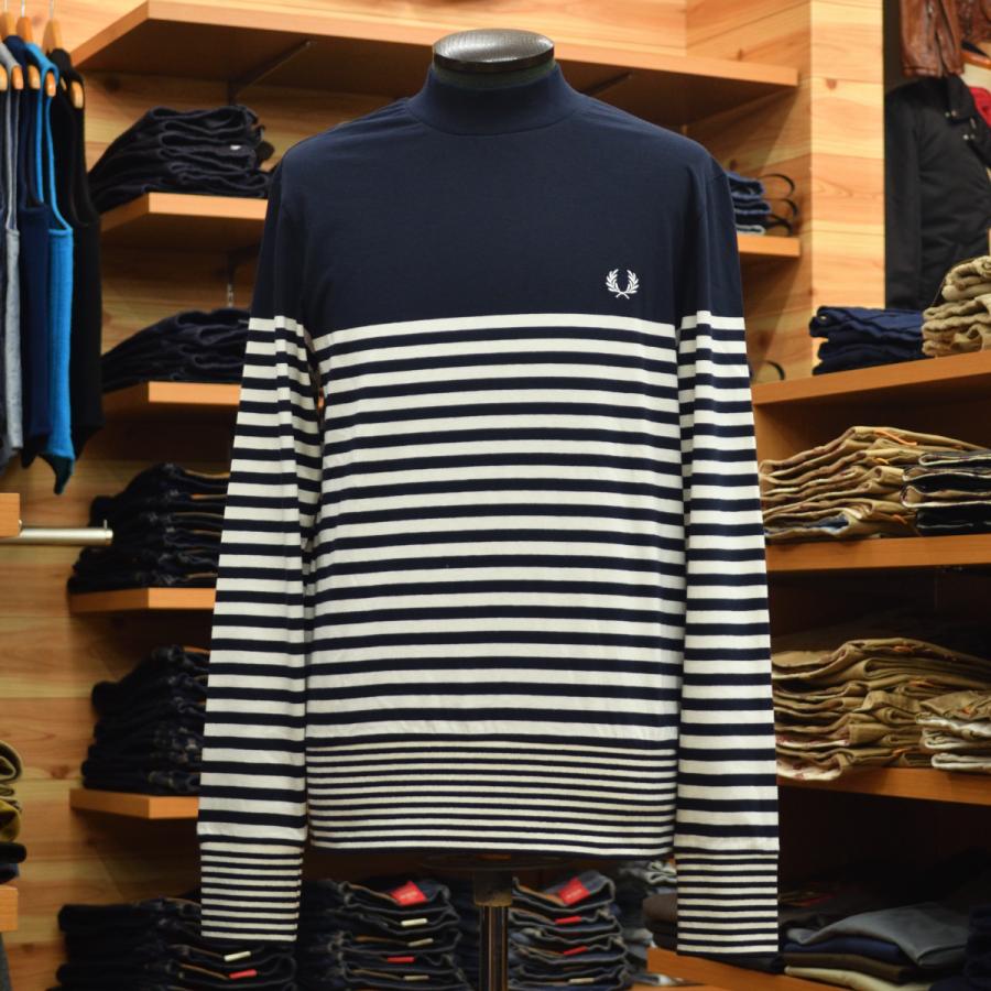 も*ん様 フレッドペリー FRED PERRY（フレッドペリー） テクスチャード トリム Vネック