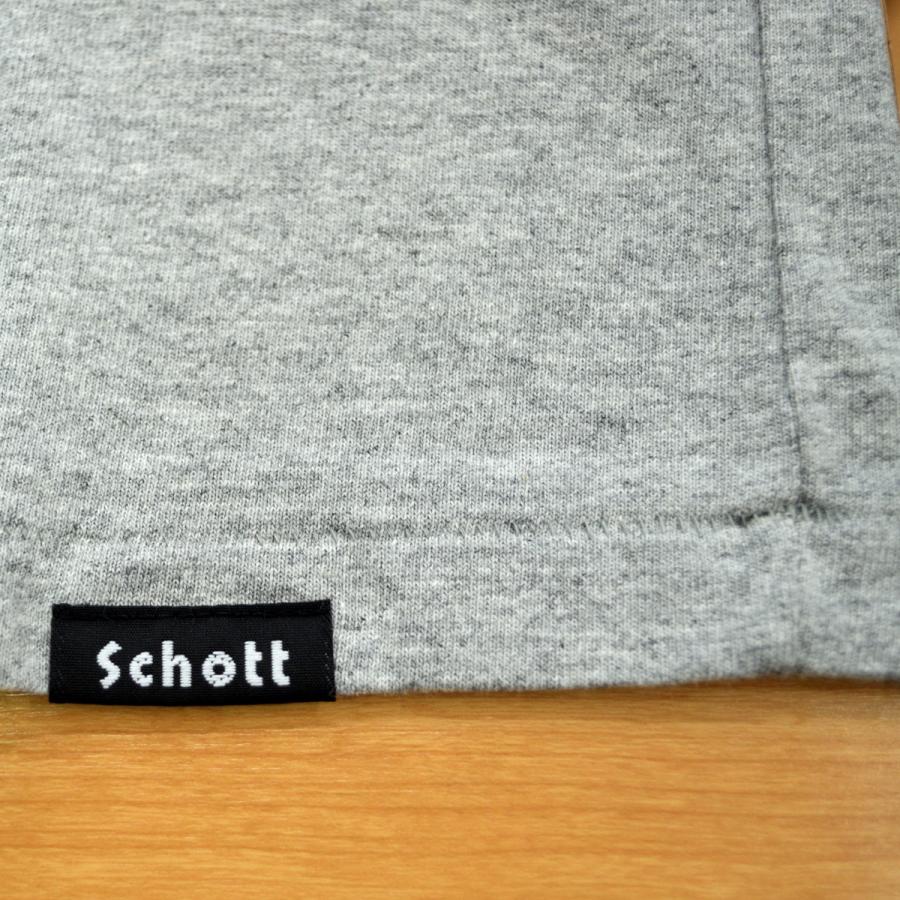 Schott N.Y.C（ショット） Schott USフラッグロゴ Tシャツ 3193060 杢