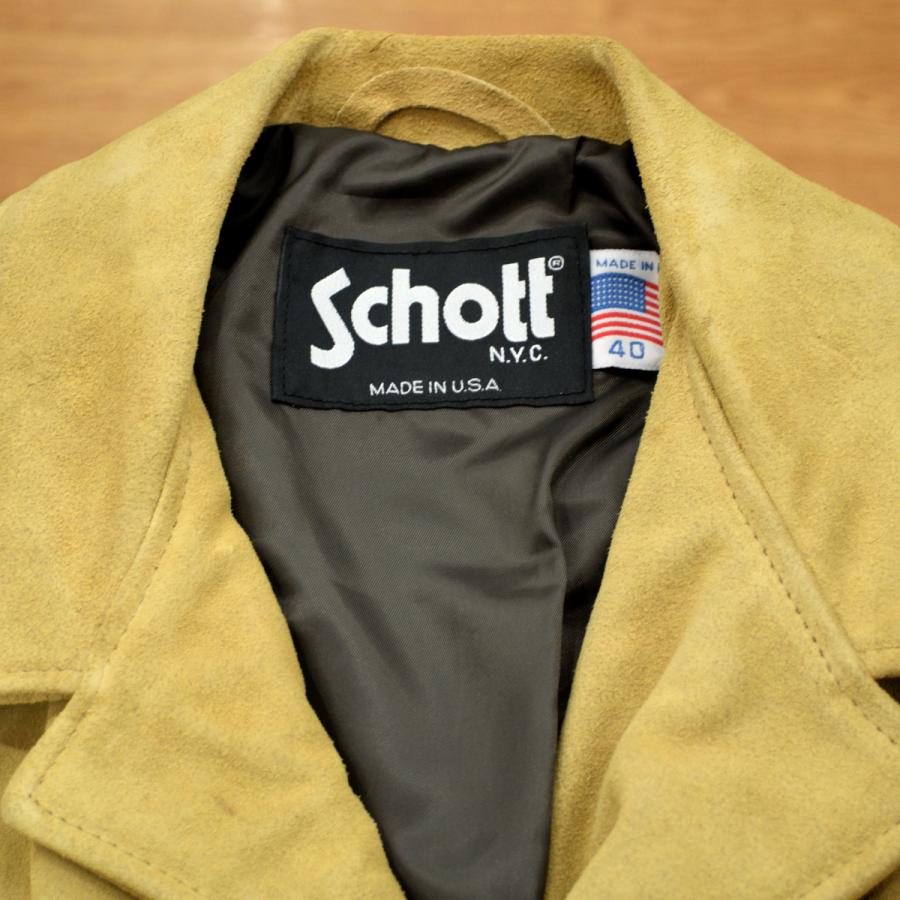 26【新品未使用】 Schott (ショット) スエードジャケット 1990年代ストックモデル キャメル 【4045635542】(21890円)