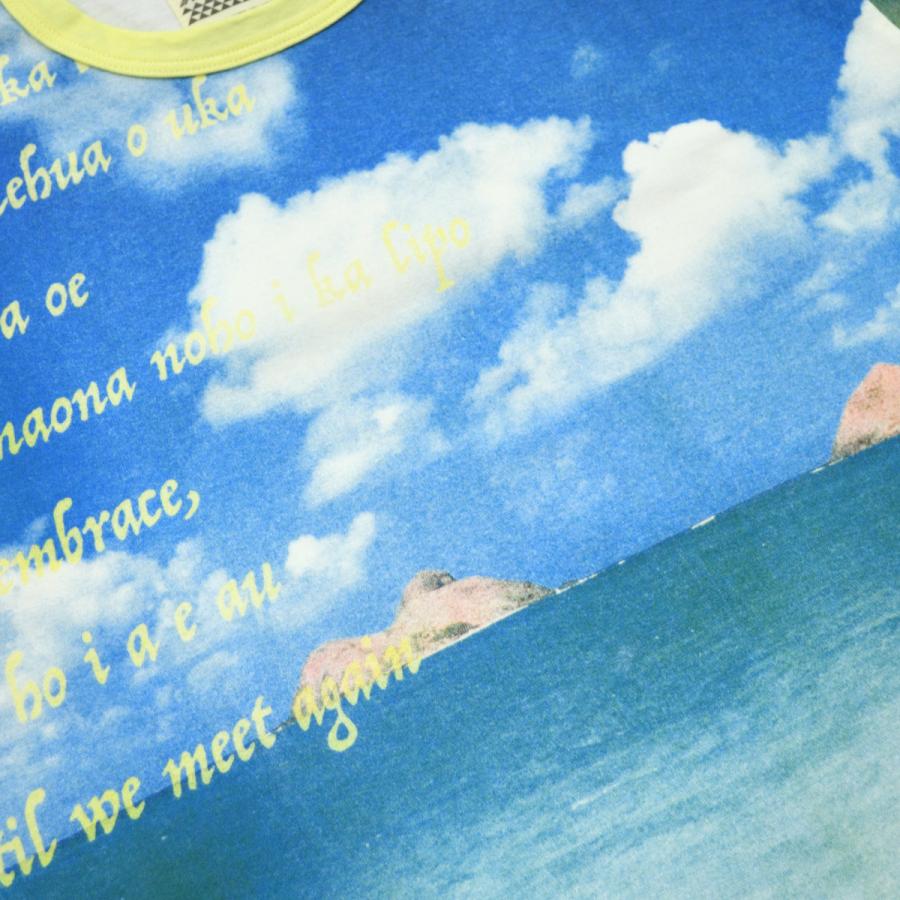 サンサーフ SUN SURF 半袖 Tシャツ ハワイアンフォト “PAU HANA”  SS79007 SUN SURF (サンサーフ) 2022年 S/S T-SHIRT PAU HANA SS79007 BLUE