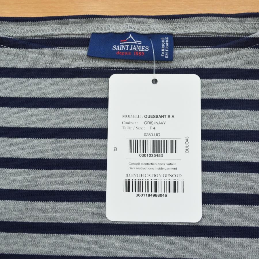 OUESSANT SAINT JAMES (セントジェームス) (ウエッソン) GRIS/NAVY (杢
