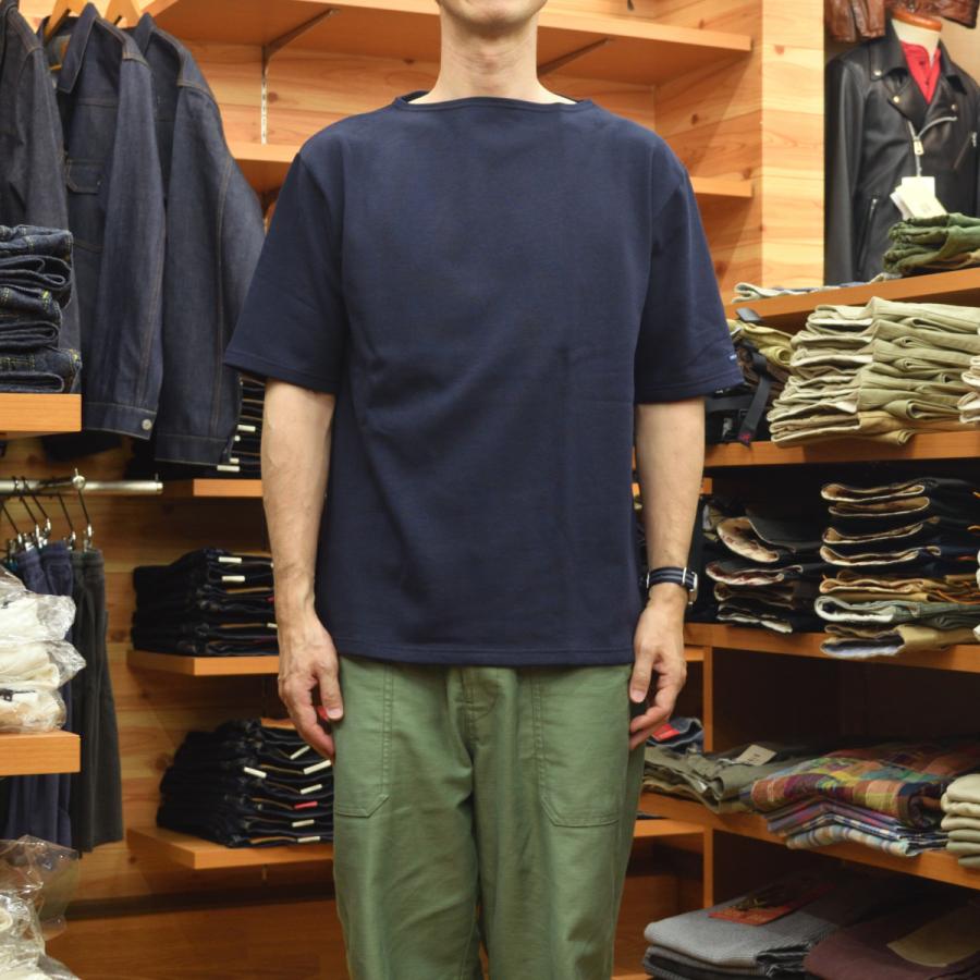 OUESSANT SAINT JAMES (セントジェームス) (ウエッソン半袖) NAVY (紺