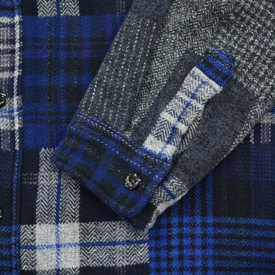 SUGAR CANE (シュガーケーン) TWEED PATCHWORK PLAID × GRADATION