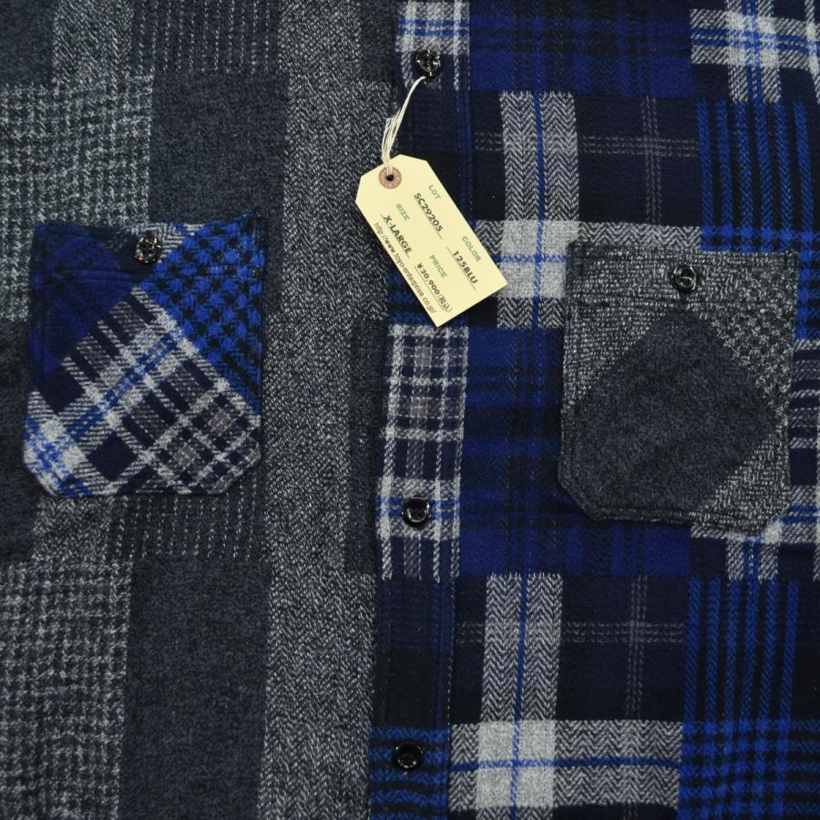 sugar cane・Harris Tweed コラボ　値下げ中 SUGAR CANE (シュガーケーン) TWEED PATCHWORK PLAID × GRADATION