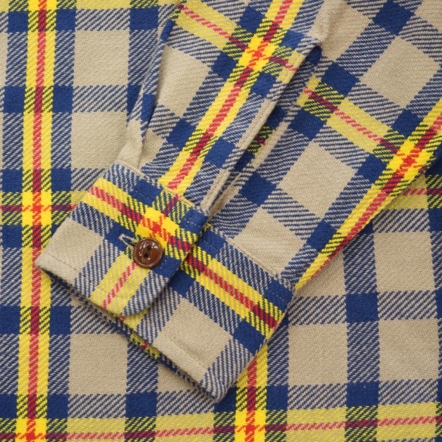 SUGAR CANE (シュガーケーン) ツイルチェック 長袖ワークシャツ