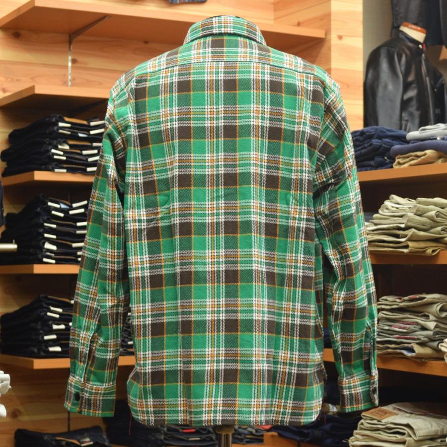 SUGAR CANE (シュガーケーン) ツイルチェック 長袖ワークシャツ