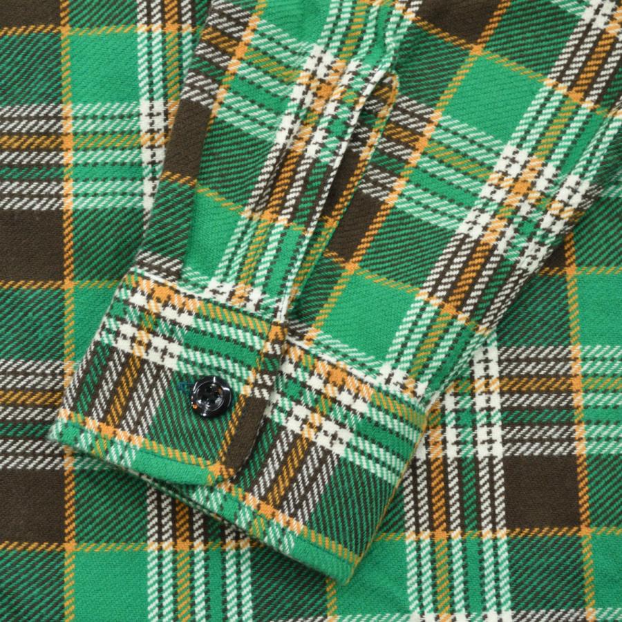 SUGAR CANE (シュガーケーン) ツイルチェック 長袖ワークシャツ